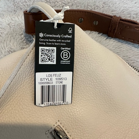The Sak Los Feliz Medium Tote Bag Stone NWT - Picture 8 of 8